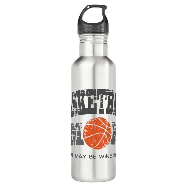 Funny Basketball Mum  710 Ml Water Bottle (Front)