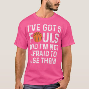 Funny Basketball Player - Hoops 5 Fouls T-Shirt