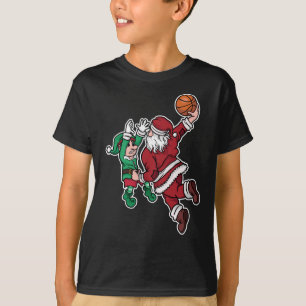 Funny Basketball Player Santa T-Shirt