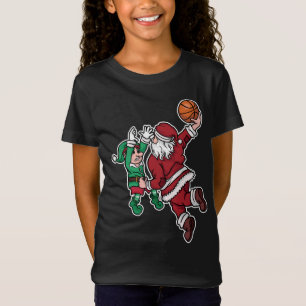 Funny Basketball Player Santa T-Shirt