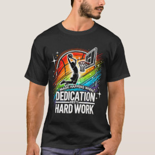 Funny Basketball Player Teen Boys Men Sport Athlet T-Shirt