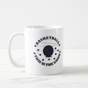 Funny basketball saying coffee mug