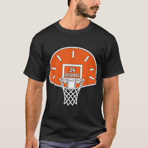 Funny Basketball Shot Clock 24 Seconds Basketball T-Shirt