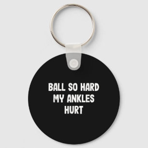 Funny Basketball Slam Dunk Tee For Kids Athletes Key Ring