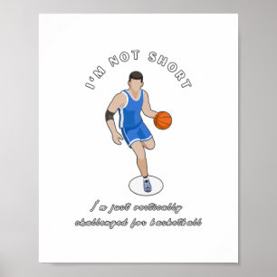 Funny Basketball Slogan Design   Poster