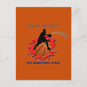Funny Basketball Slogan Postcard