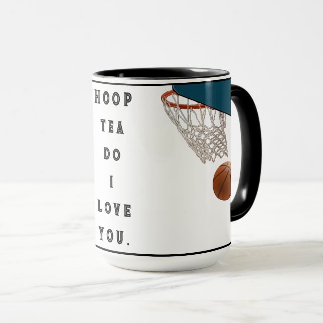Funny Basketball Tea Mug (Front Right)