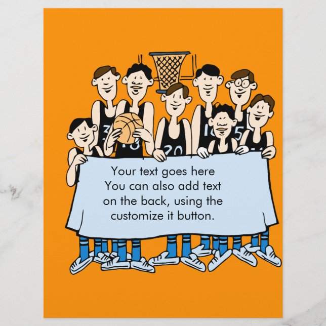 Funny Basketball team event Flyer (Front)
