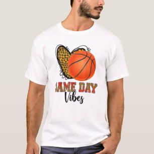 Funny Basketball Women Men Kid Game Day Vibes Bask T-Shirt