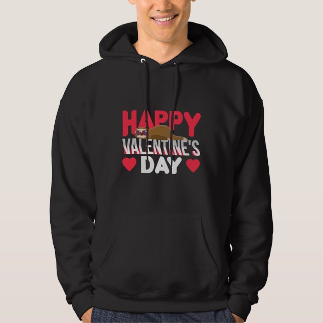 Funny Basloth Nap Sloth Lazy Sleeping Hoodie (Front)
