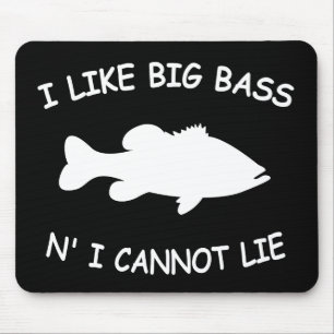 Funny Bass Fishing Mouse Mat
