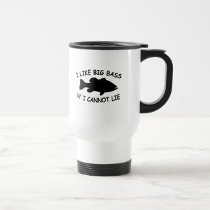 Funny Bass Fishing Travel Mug