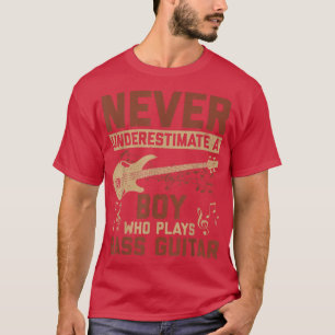 Funny Bass Guitar Lover Graphic Boys and Men Bass  T-Shirt