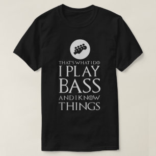 Funny Bass Player Guitar Design T-Shirt