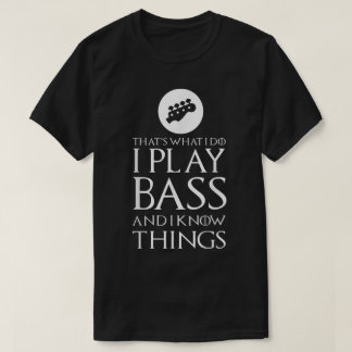 Funny Bass Player Guitar Design T-Shirt