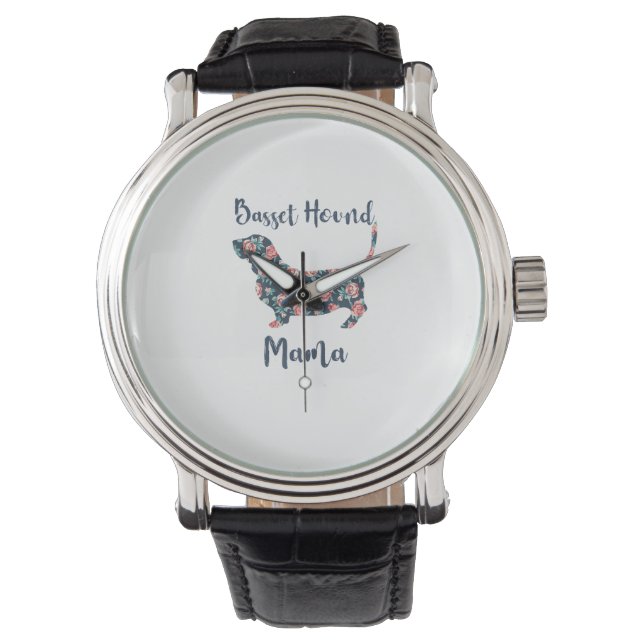 Funny Basset Hound Gifts Basset Hound Mum Shirt fo Watch (Front)
