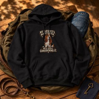 Funny Basset Hound Still Considering It Hoodie