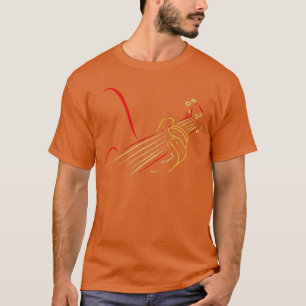Funny Bassist Playing Bass Guitar Player Musician T-Shirt