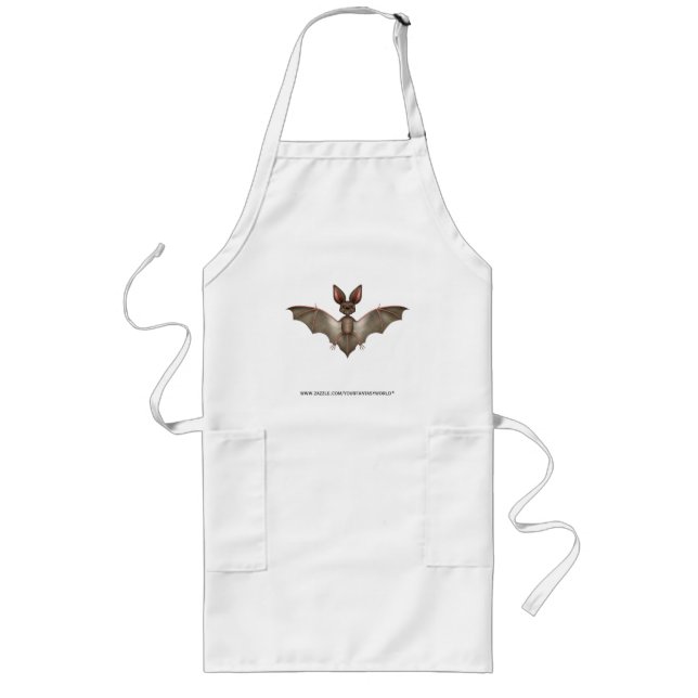 Funny Bat Long Apron (Front)