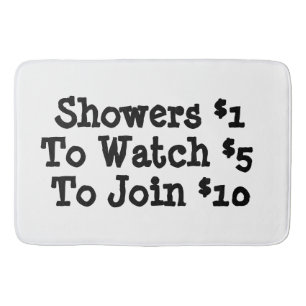 Funny bath mat