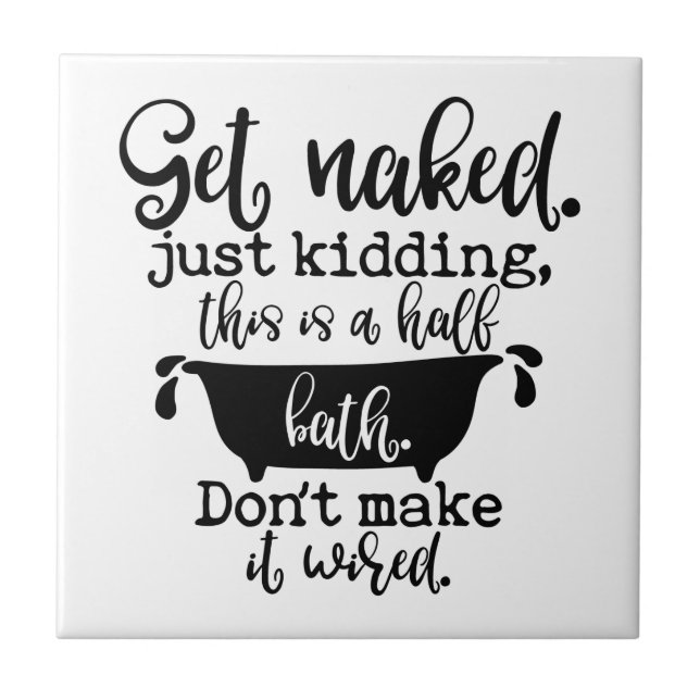 Funny Bathroom Design For Your Home Decoration Tile (Front)