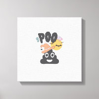 Funny Bathroom Humour Halloween Spooky Poo Design