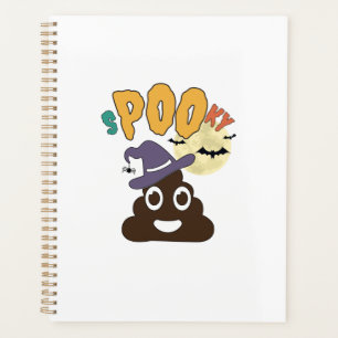 Funny Bathroom Humour Halloween Spooky Poo Design  Planner