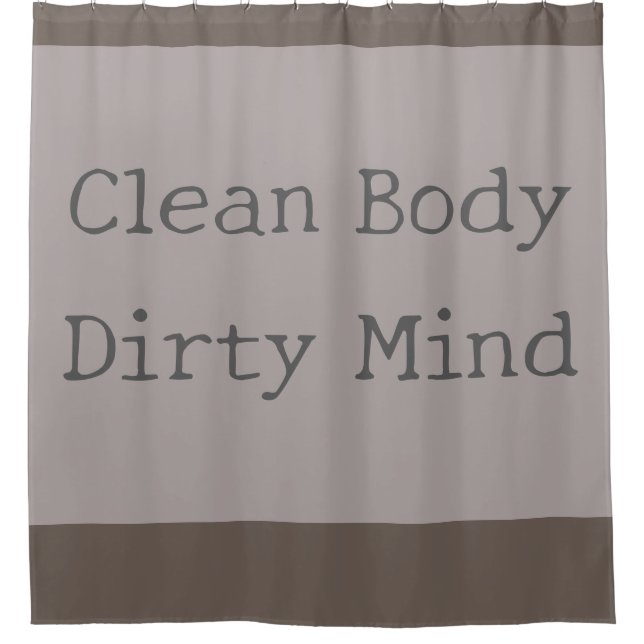Funny Bathroom Shower Curtain  (Front)
