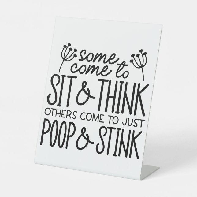 Funny Bathroom Sign (Front)