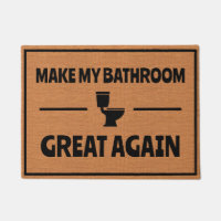 Funny Bathroom Toilet Humour Rustic Minimalist