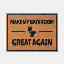Funny Bathroom Toilet Humour Rustic Minimalist