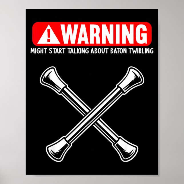 Funny Baton Twirling  Poster (Front)