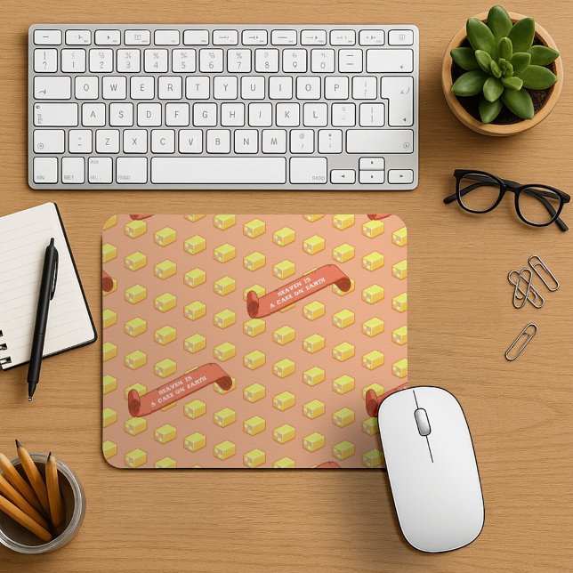 Funny Battenberg Heaven Is A Cake On Earth Pattern Mouse Mat (Creator Uploaded)