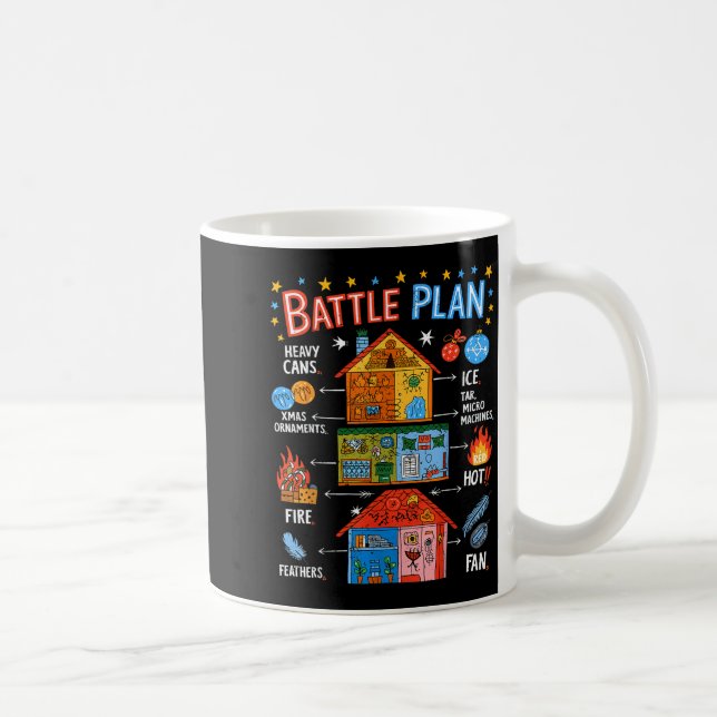 Funny Battle Plan Christmas Home Kids Hand Dawn Al Coffee Mug (Right)