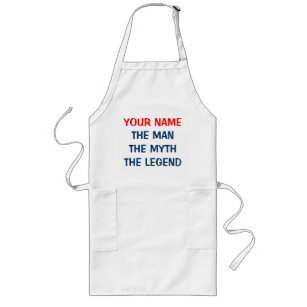Funny BBQ apron for men   The man myth legend