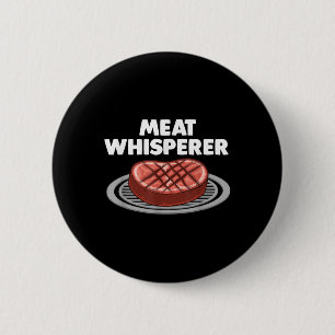 Funny Bbq Art For Men Women Grilling Meat Smoking  6 Cm Round Badge