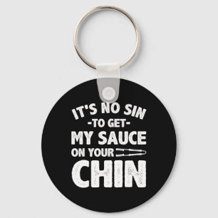 Funny Bbq Art For Men Women Grilling Meat Smoking Key Ring