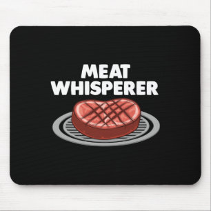 Funny Bbq Art For Men Women Grilling Meat Smoking Mouse Mat