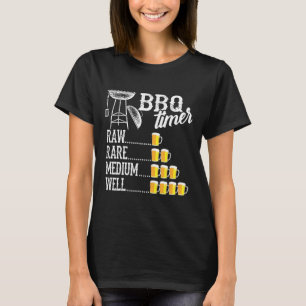Funny Bbq Art For Men Women Grilling Meat Smoking T-Shirt