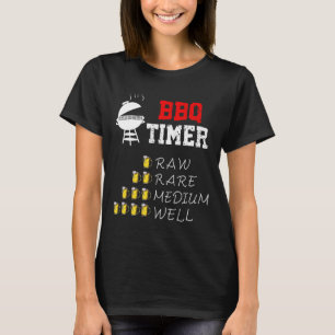 Funny Bbq Art For Men Women Grilling Meat Smoking T-Shirt