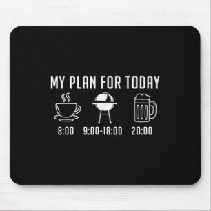 Funny Bbq Barbecue Grill Grilling Joke Smoking Mea Mouse Mat