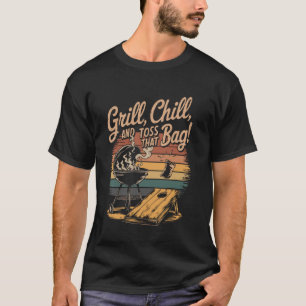 Funny BBQ Beer Cornhole T-Shirt