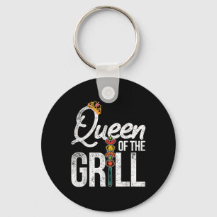 Funny Bbq Chef Women Gift Grilling Smoked Meat Bar Key Ring