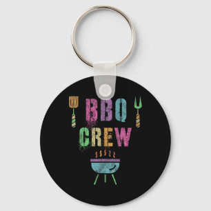 Funny Bbq Crew Grill Chef Cook Squad Cooking Summe Key Ring