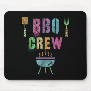 Funny Bbq Crew Grill Chef Cook Squad Cooking Summe Mouse Mat