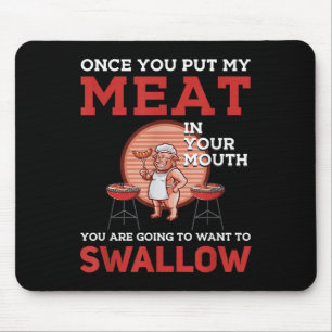 Funny Bbq Design! For Fans Of Smoking, Grilling An Mouse Mat