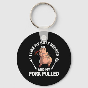 Funny Bbq Design For Men Women Bbq Lover Grilling Key Ring
