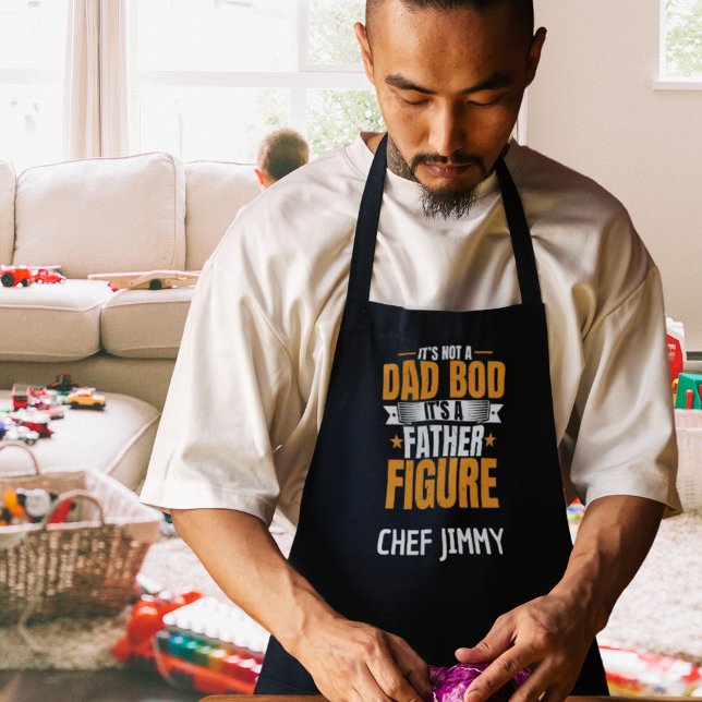Funny BBQ Father's Day Gift Dad Bod Quote Apron (Funny BBQ Father's Day Gift Dad Bod Quote Apron)