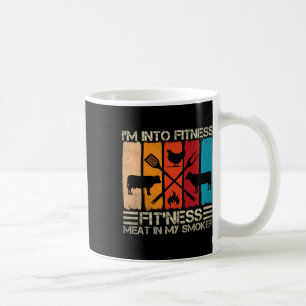 Funny Bbq Fitness Meat Smoker And Bbq Lovers Coffee Mug