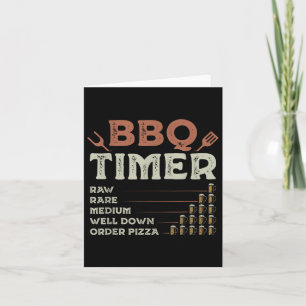 Funny Bbq Grill Chef Grilling Master Barbecue Love Card